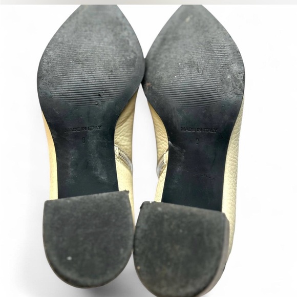 Everlane Cream Leather Ankle Boots Size 8 - Picture 6 of 9